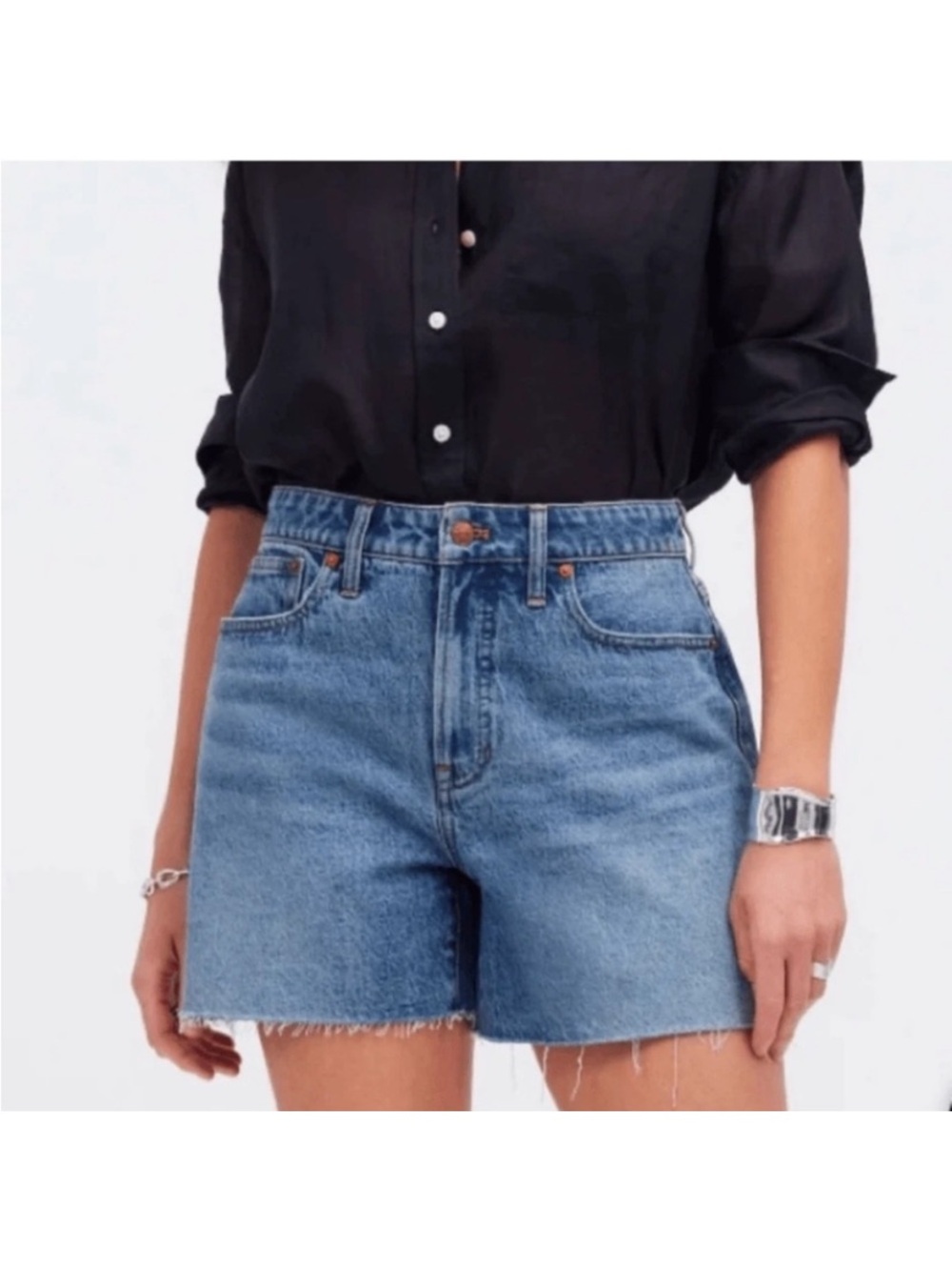 Madewell The Curvy Perfect Mid-Length Jean Short